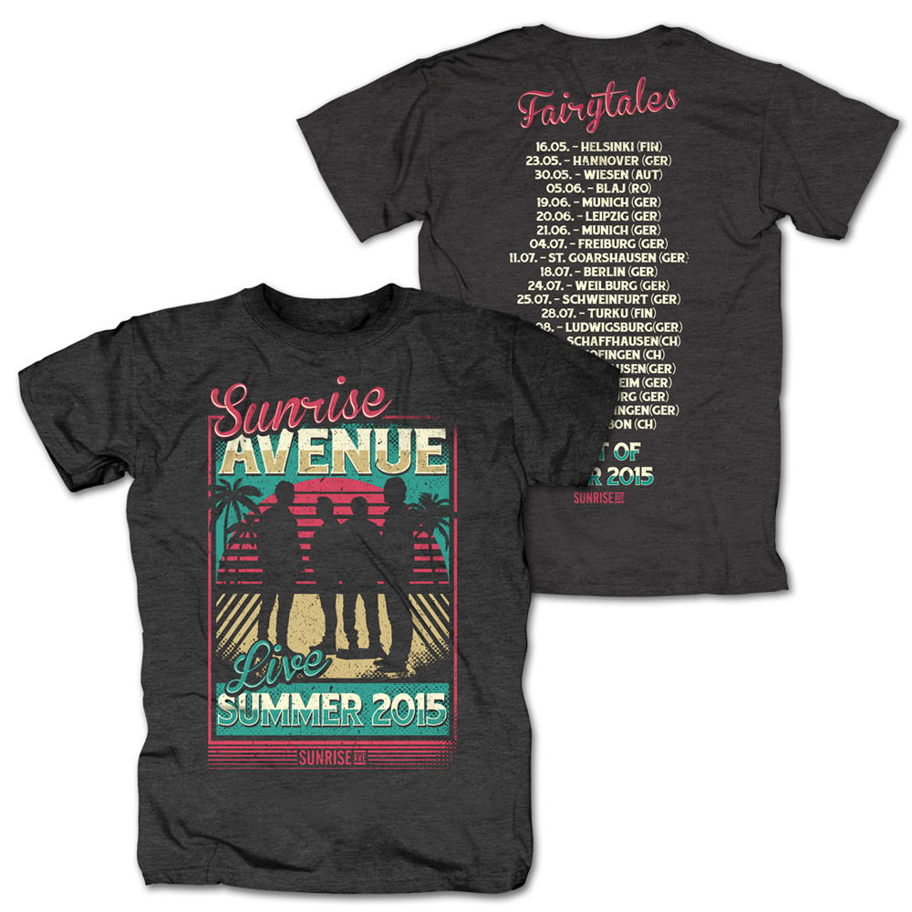 Sunrise Avenue Shop - Fairytales Best Of Tour 2015 - Sunrise Avenue - T ...